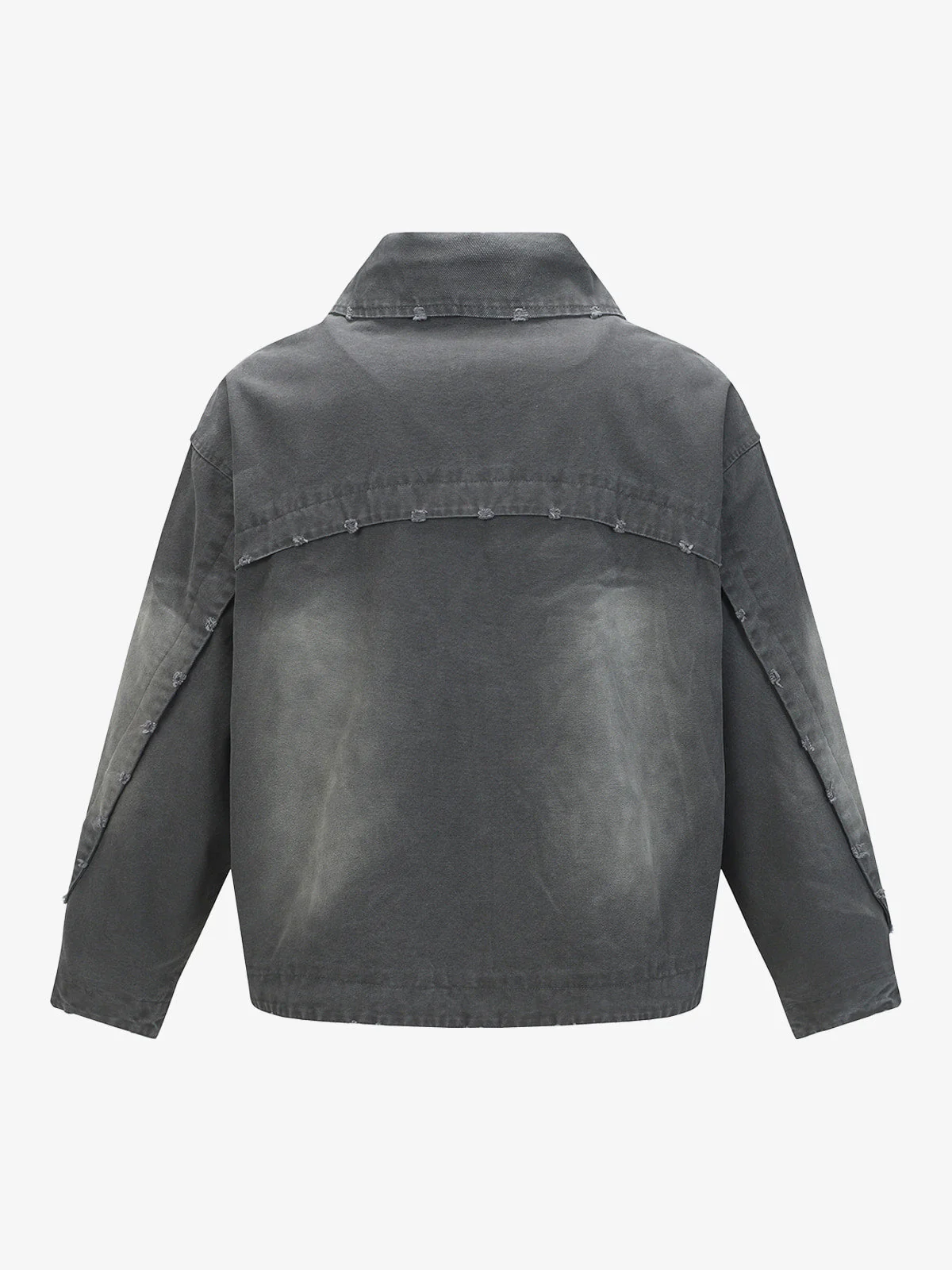 Thesupermade Street Punk Heavy-duty Studded Distressed Jacket - Image 4