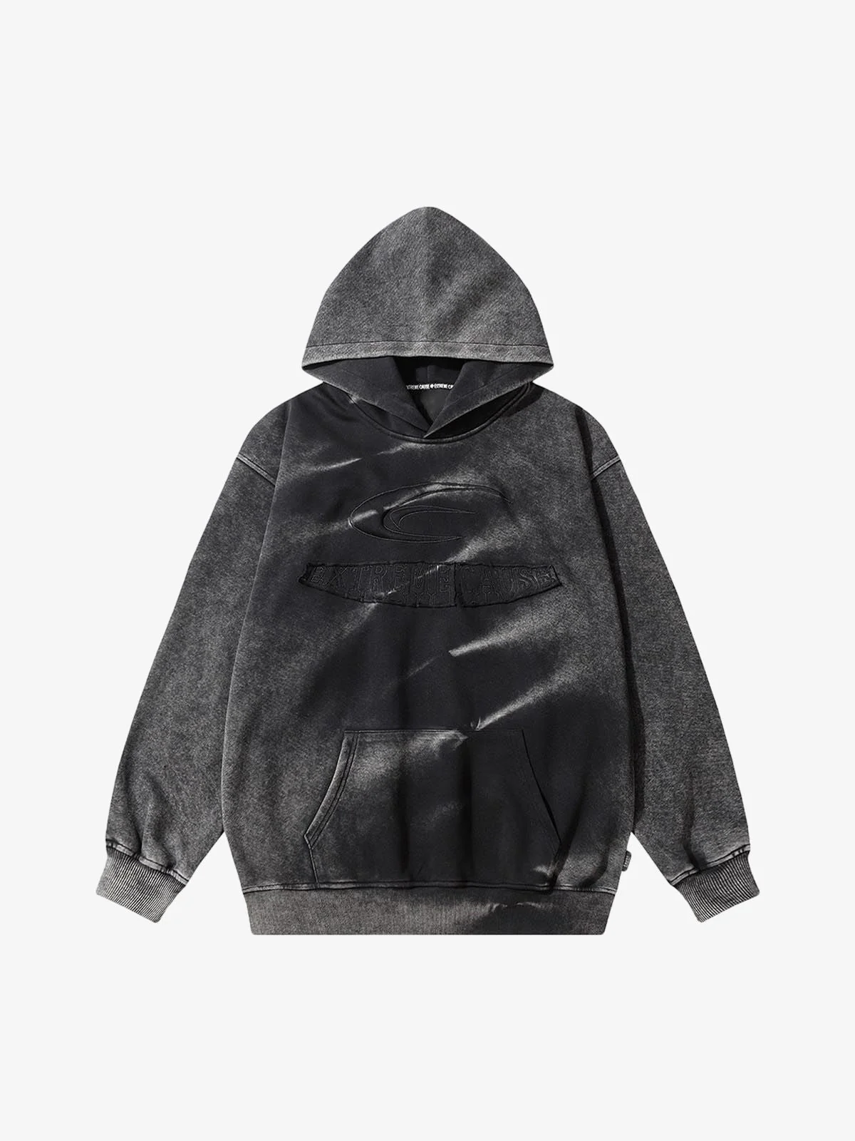 Thesupermade Tie-dye Contrasting Print Pullover Hoodie - Image 6