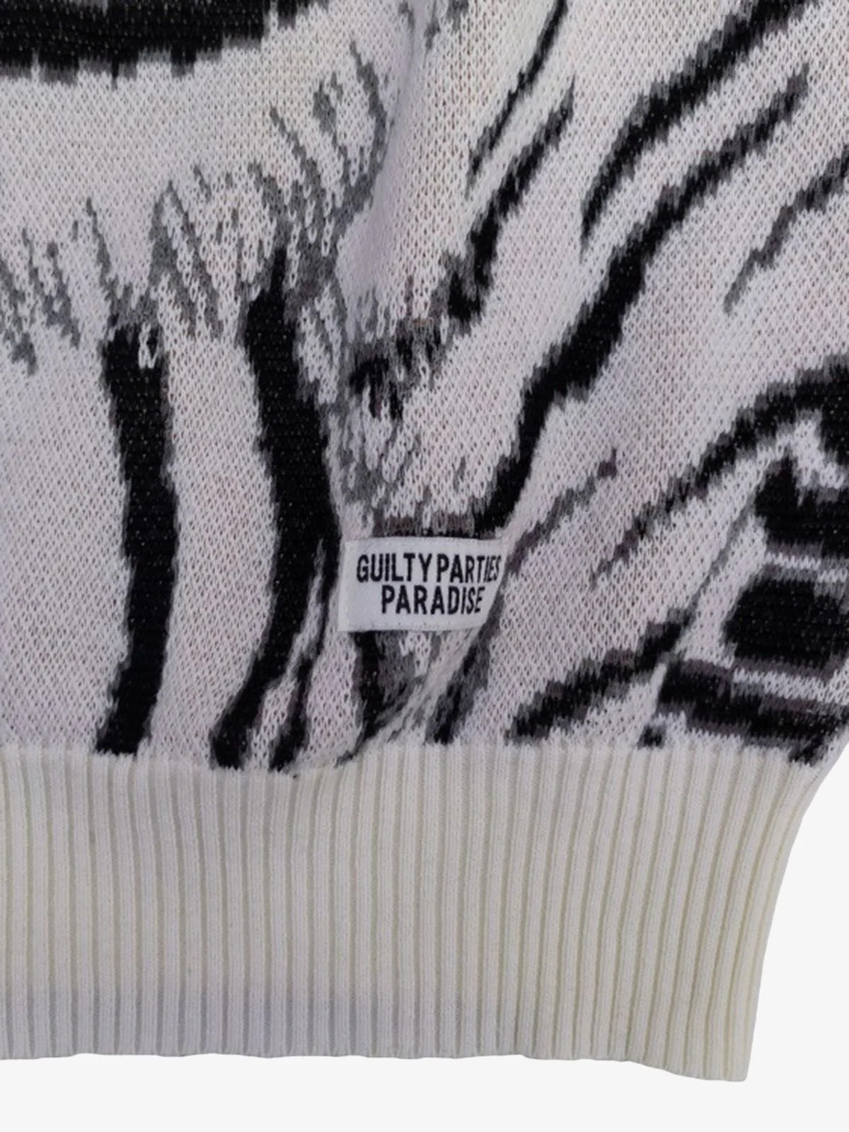Tiger Crew Neck Knitted Sweater - Image 11