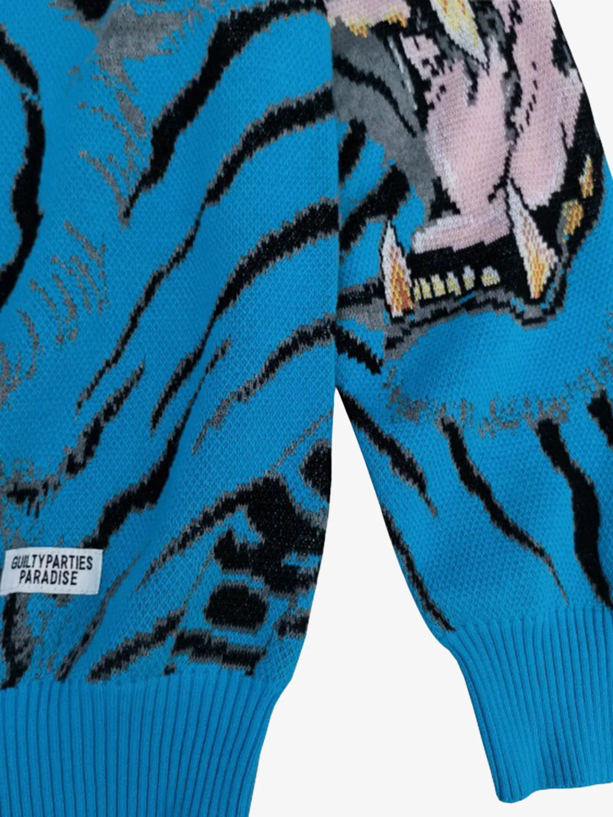 Tiger Crew Neck Knitted Sweater - Image 14