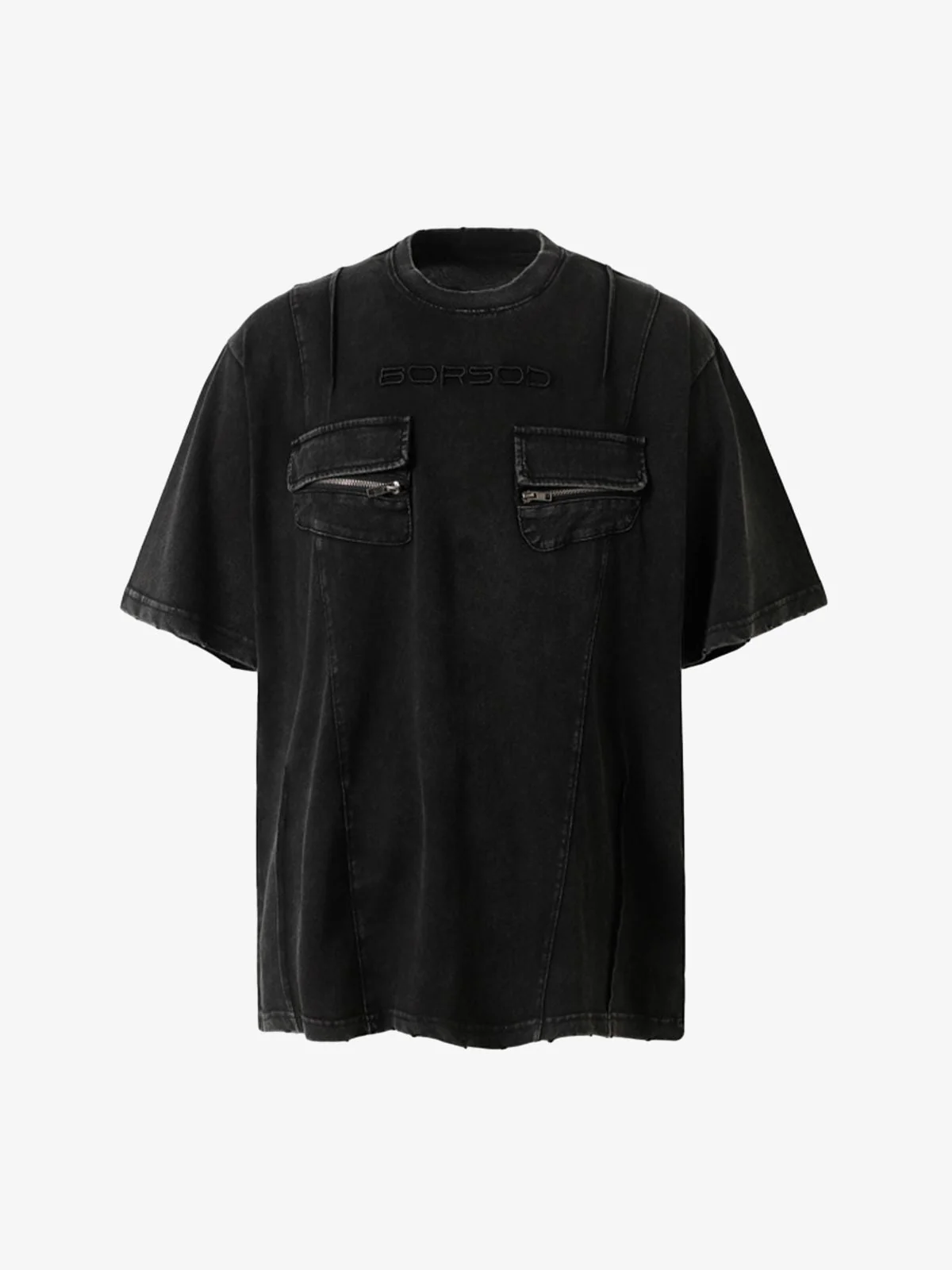 Vintage Washed Multi-Pocket T-Shirt