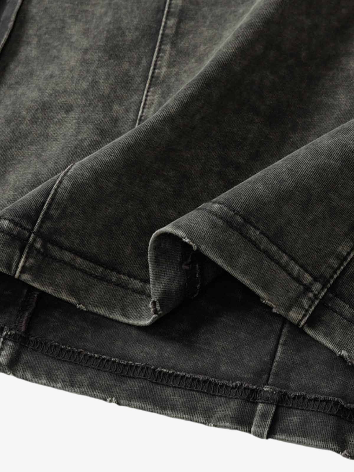 Vintage Washed Multi-Pocket T-Shirt - Image 8