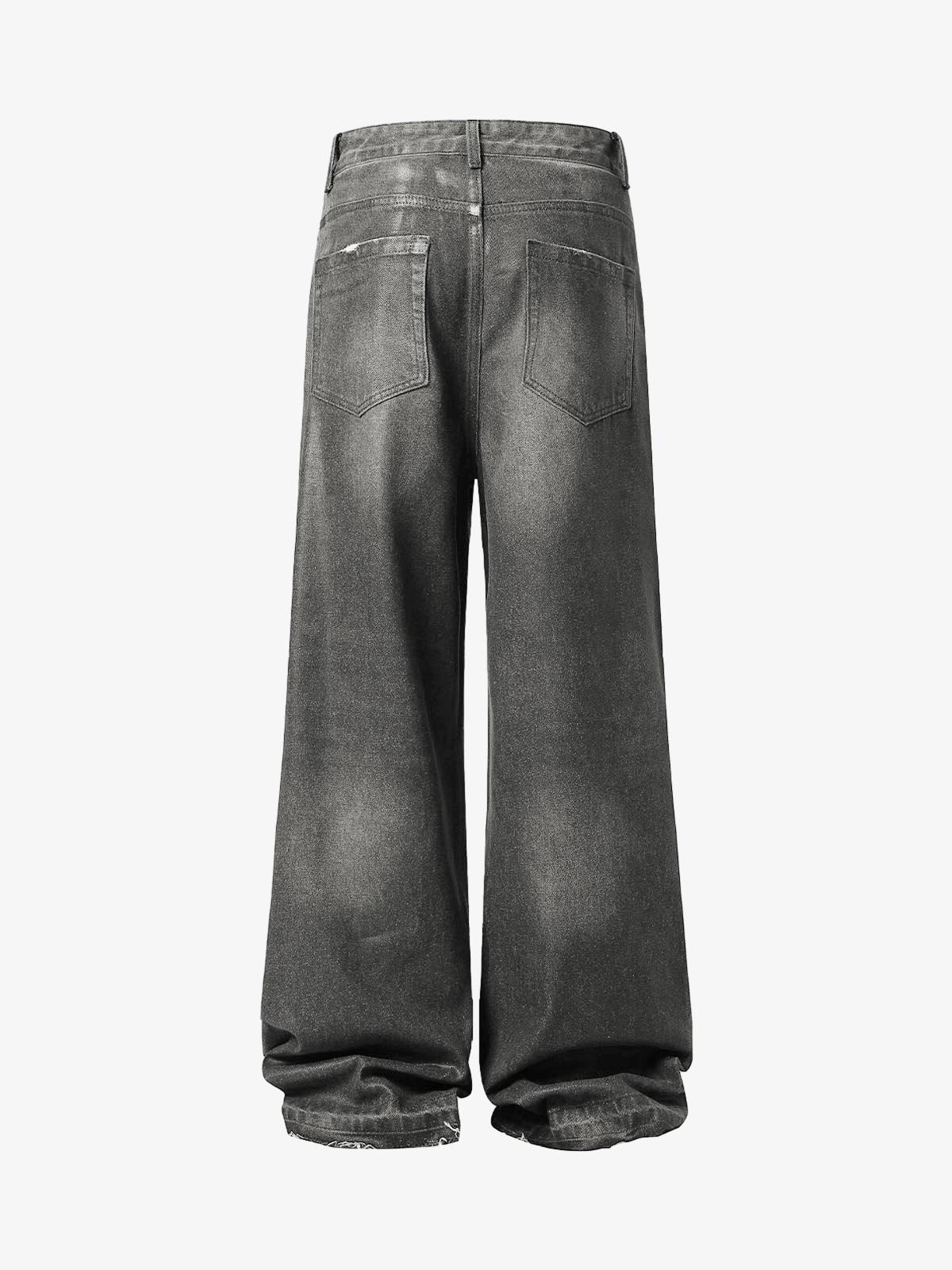 Washed Batik Straight Jeans - Image 2