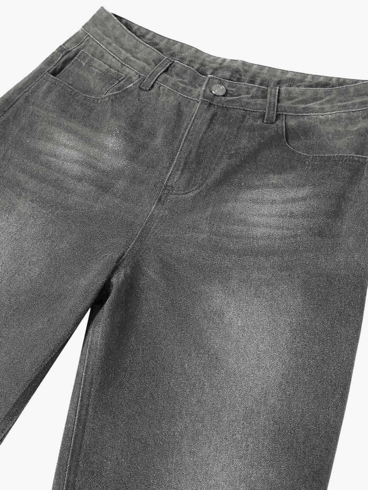 Washed Batik Straight Jeans - Image 3