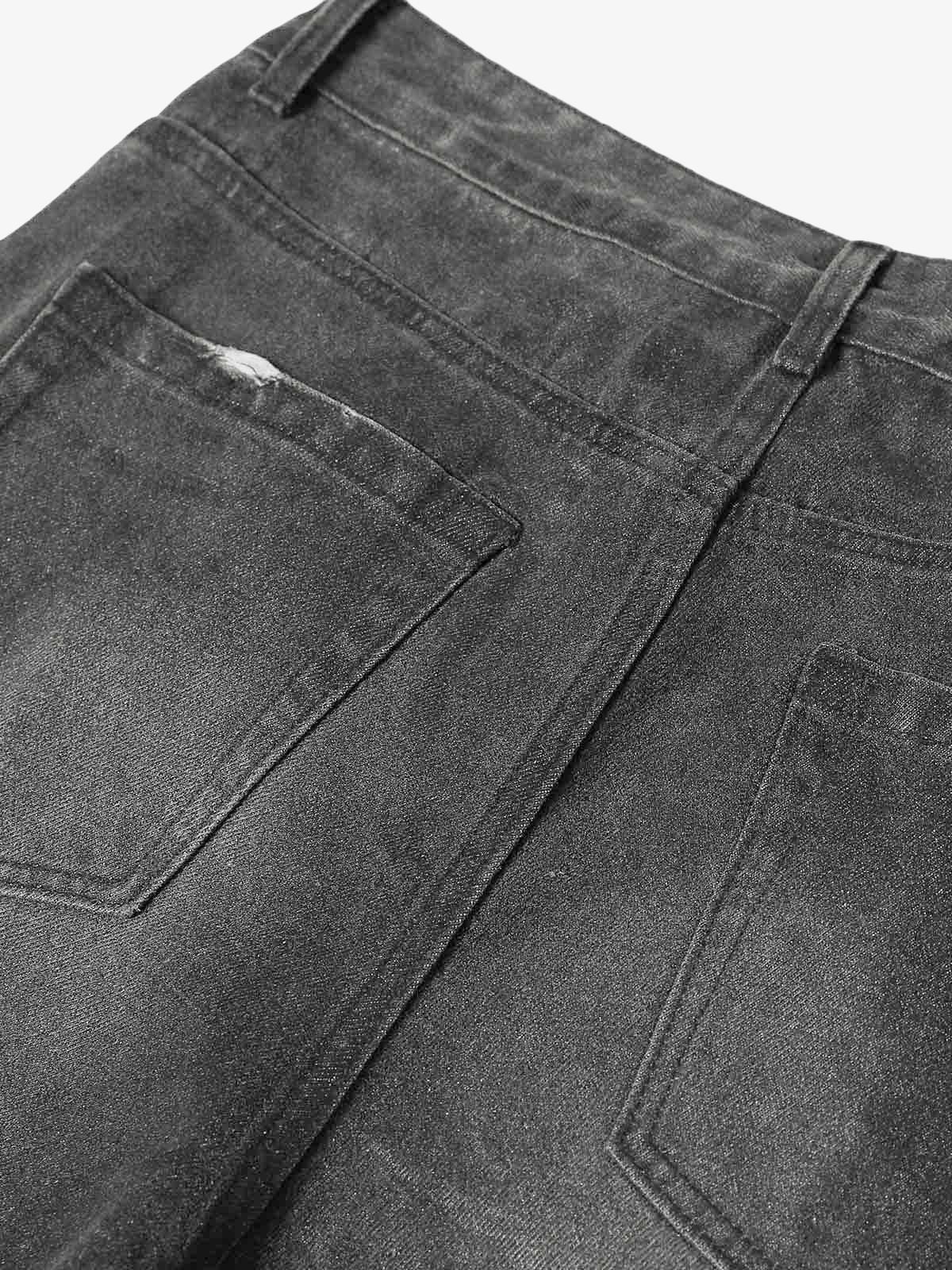 Washed Batik Straight Jeans - Image 5