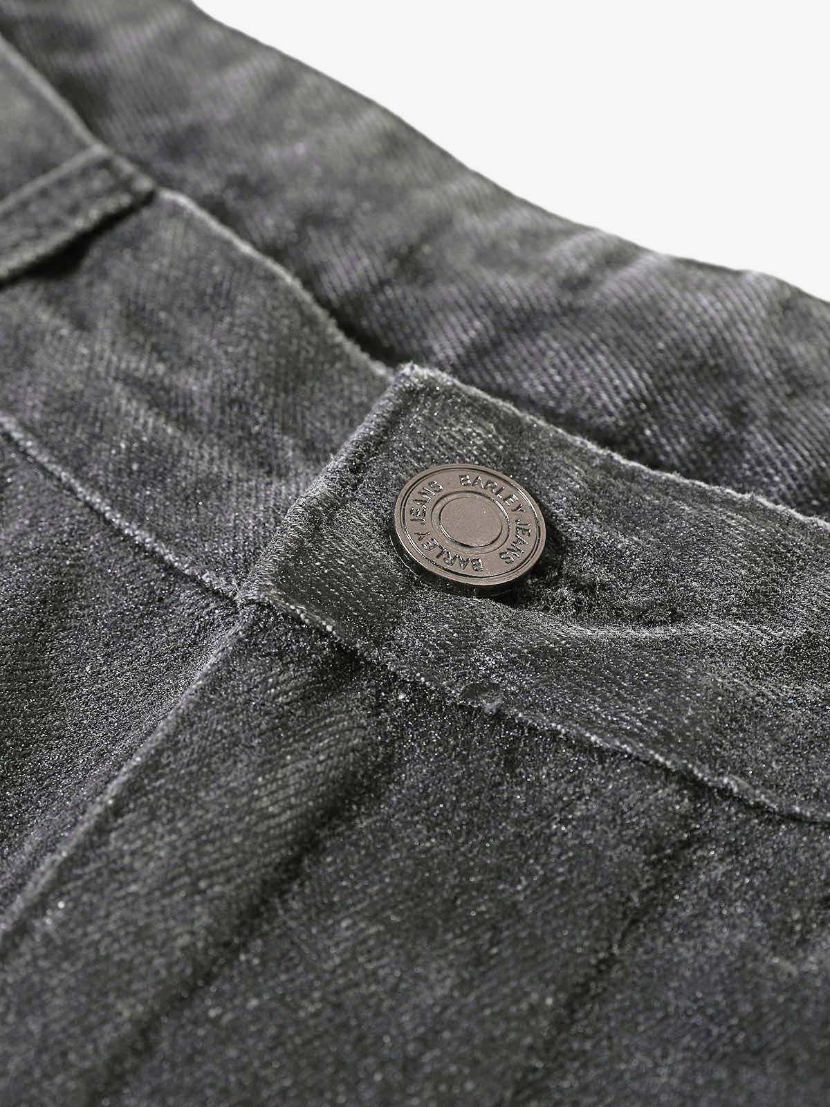 Washed Batik Straight Jeans - Image 6