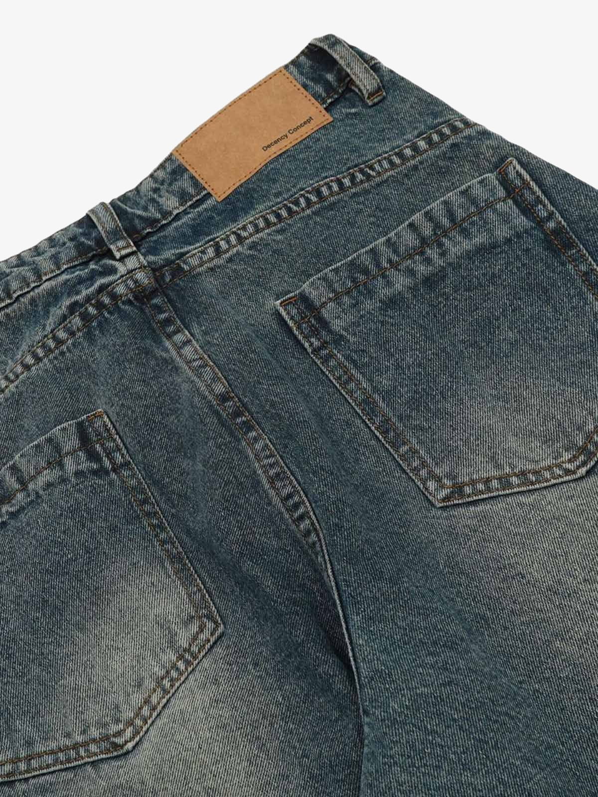 Washed Wide-Leg Balloon Jeans - 2301 - Image 8
