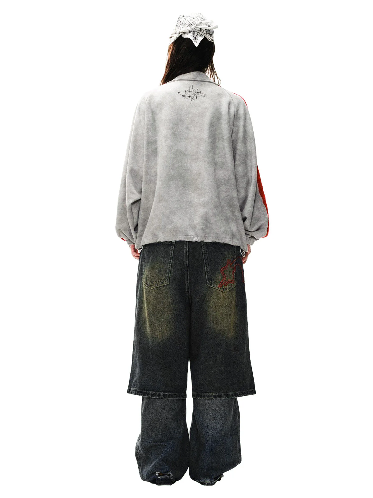 Wasteland Patchwork Graffiti Zip Up Jacket - Image 5