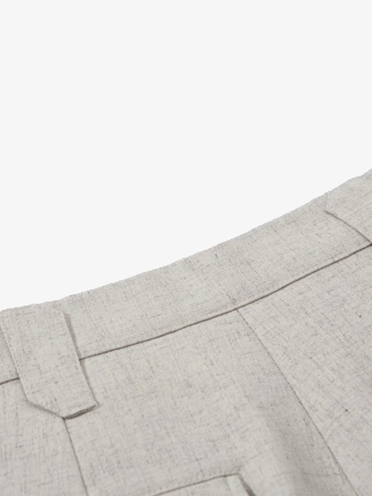Tie Detail Relaxed Fit Draped Suit Pants - Image 11