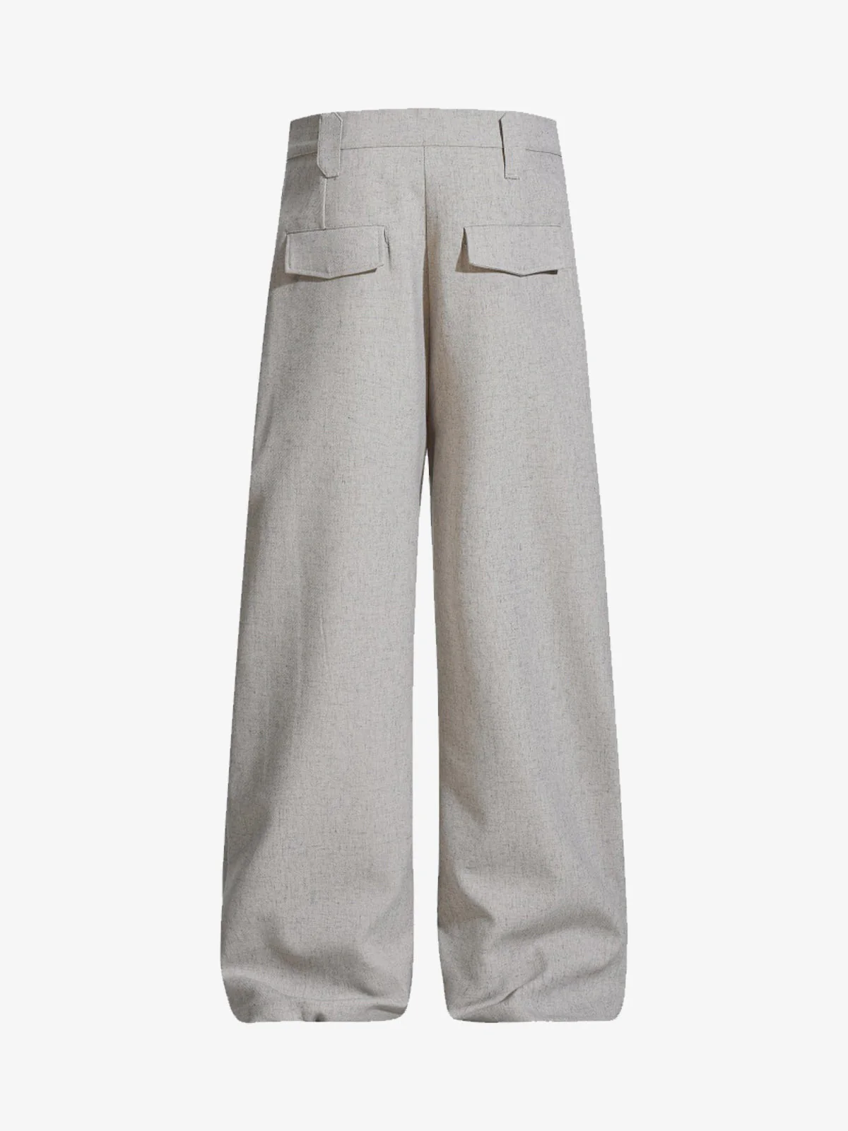 Tie Detail Relaxed Fit Draped Suit Pants - Image 8