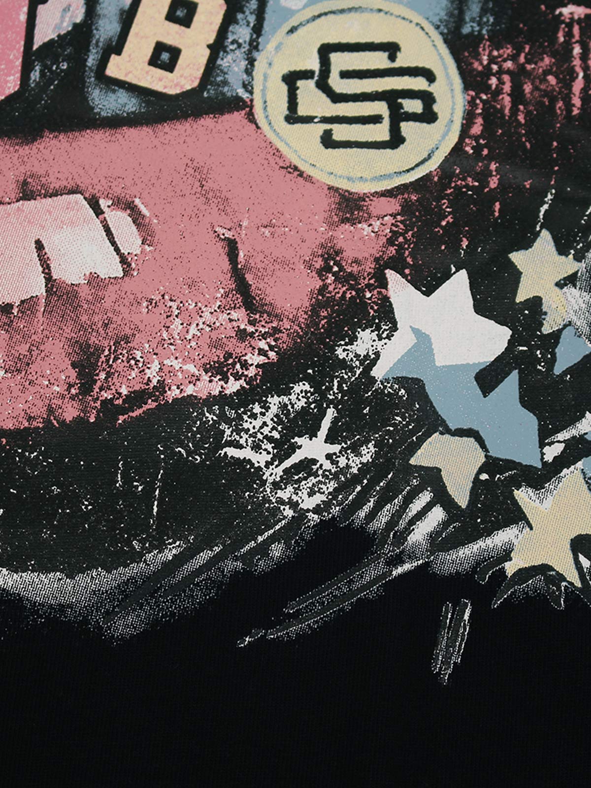 Retro Letter Lip Graphic T-Shirt - Image 10