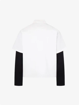 Tribal Flame Layered Cotton Linen Shirt - Image 2