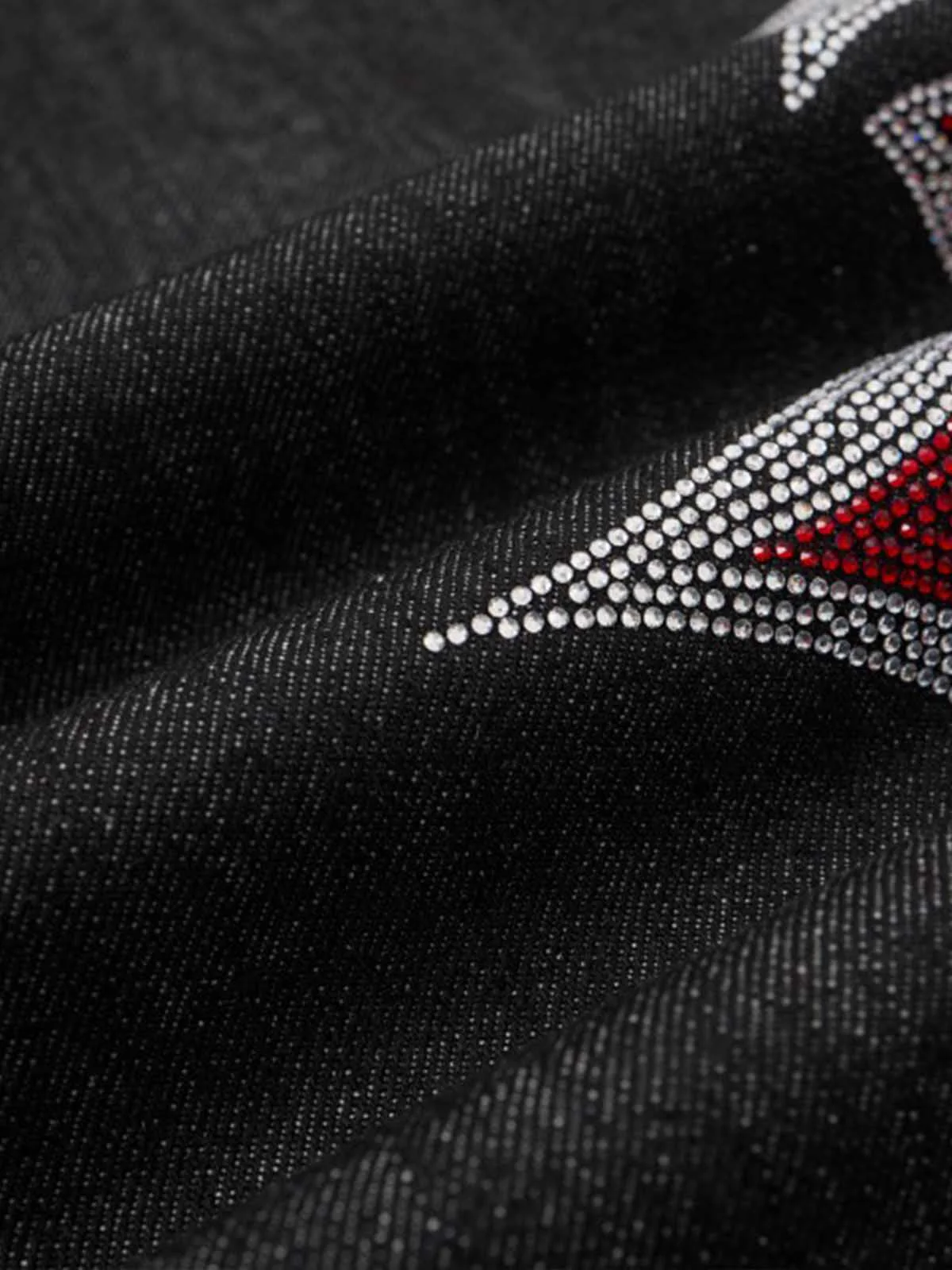 Tribal Rhinestone Graphic Wide Leg Jeans - Image 7