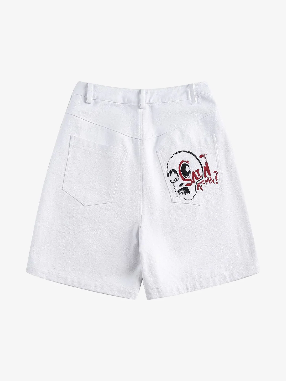 Graffiti Art Denim Shorts - Image 2