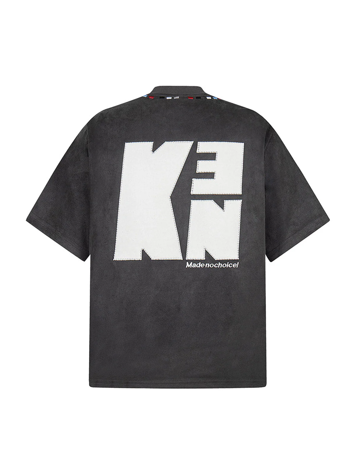 Embroidered Neckline Oversized T-Shirt - Image 2