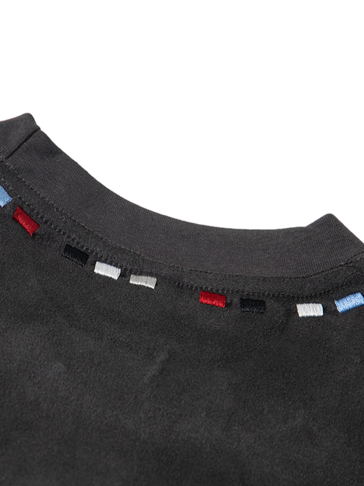 Embroidered Neckline Oversized T-Shirt - Image 5