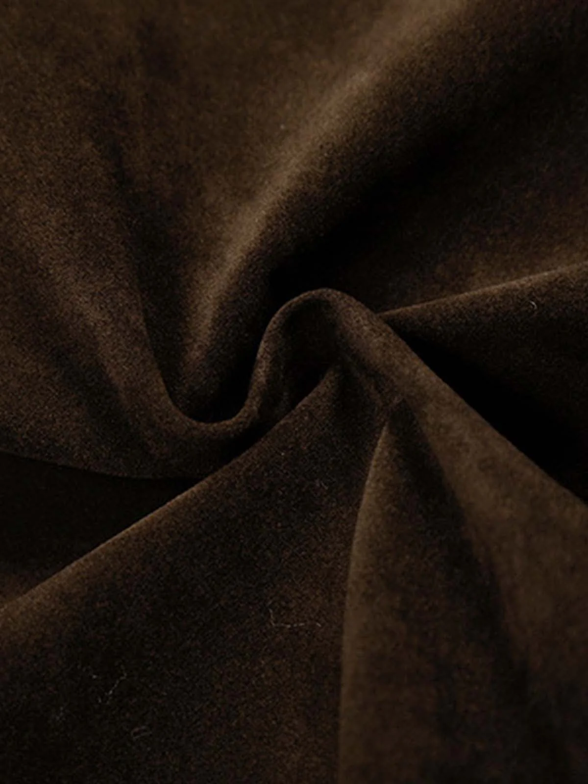 Utility Faux Shearling Collar Suede Look Zip Up Jacket - Image 15