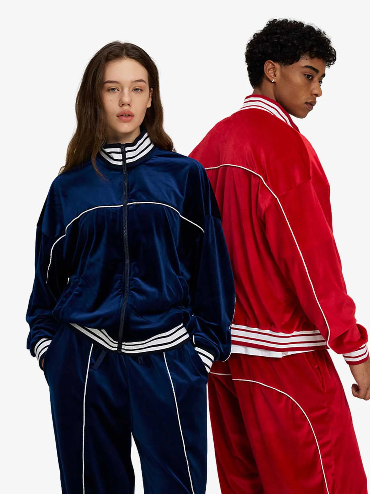 Velour Piping Panel Track Jacket - Image 4