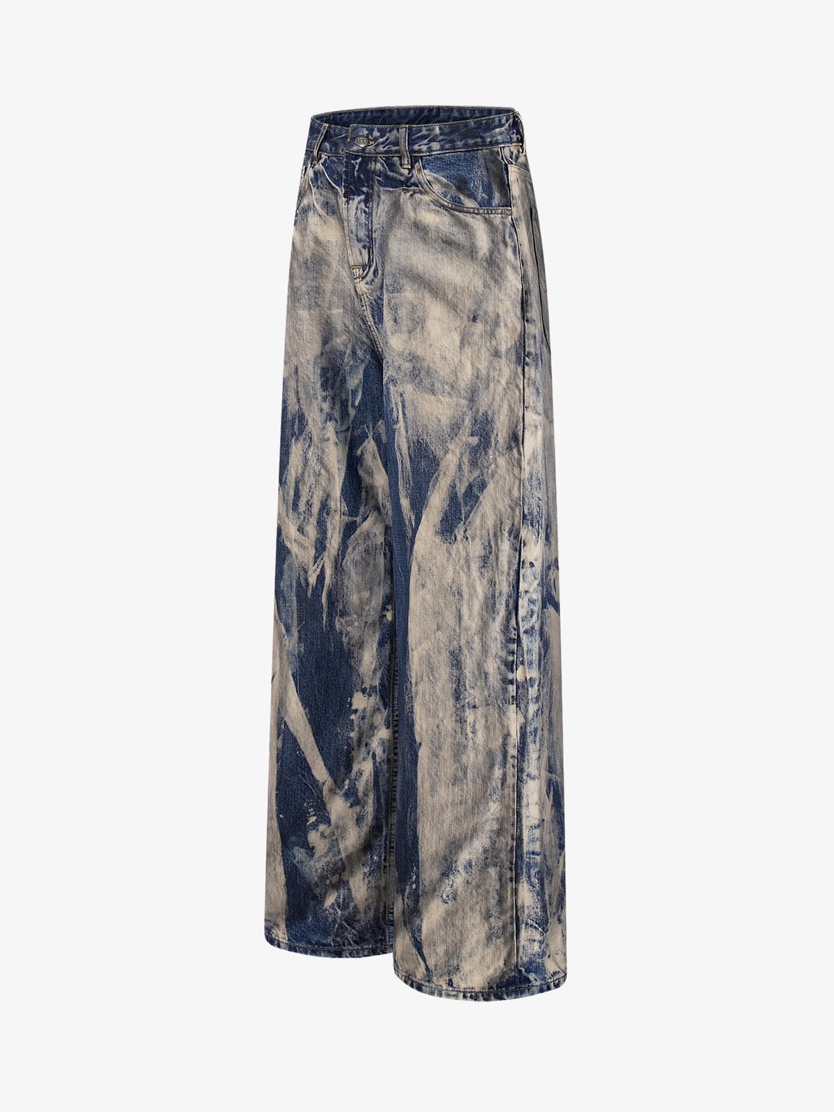 Vintage Acid Wash Tie-Dye Jeans - Image 2