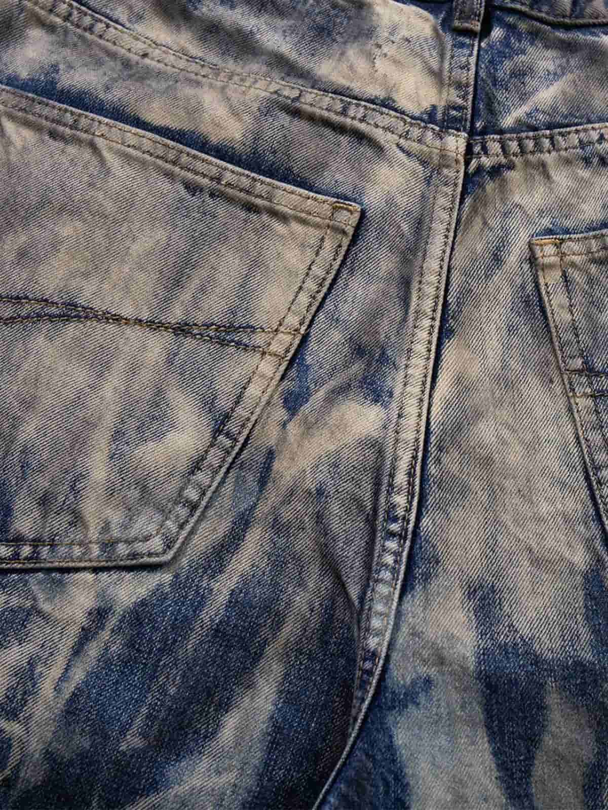 Vintage Acid Wash Tie-Dye Jeans - Image 4