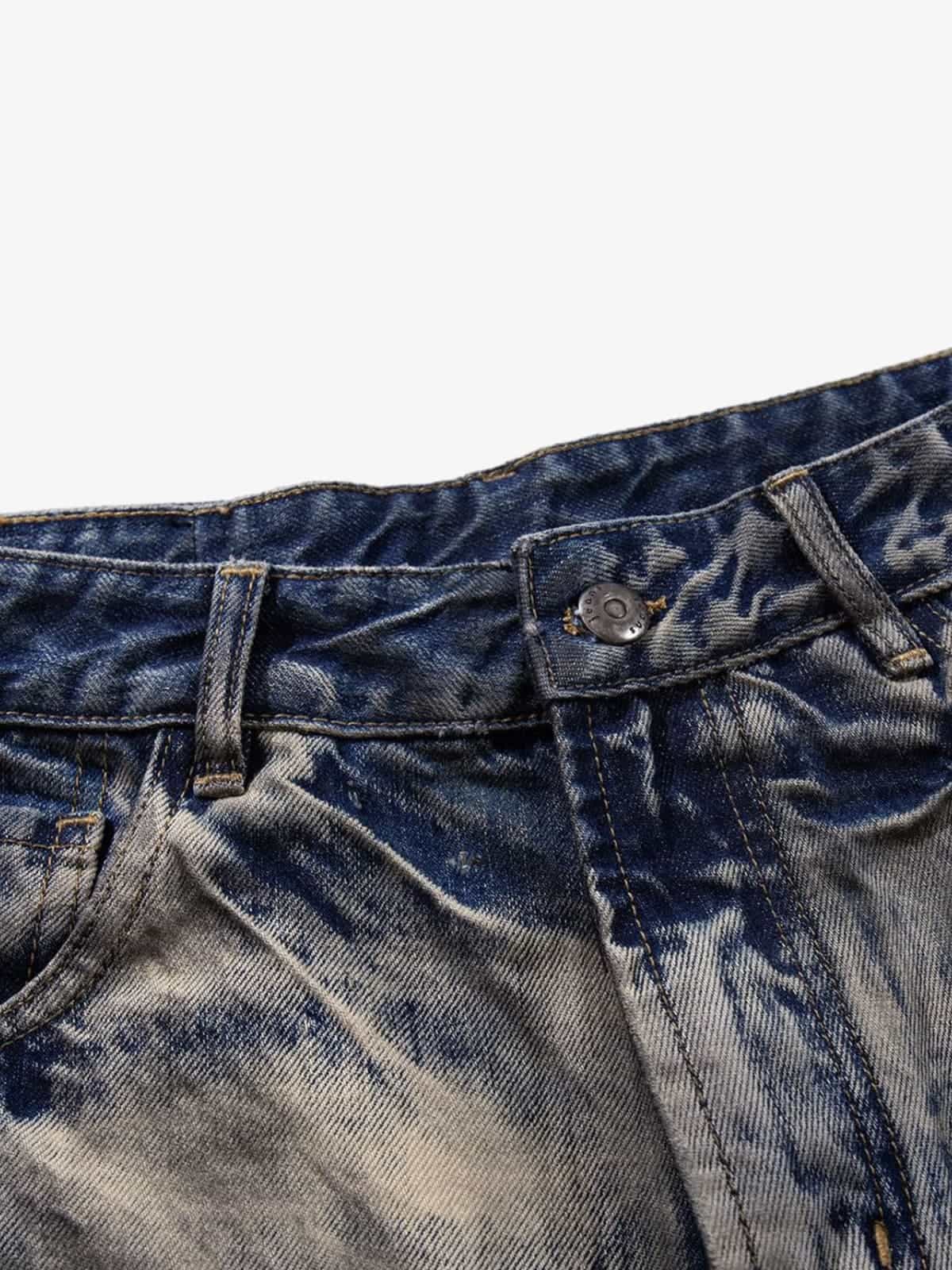 Vintage Acid Wash Tie-Dye Jeans - Image 7