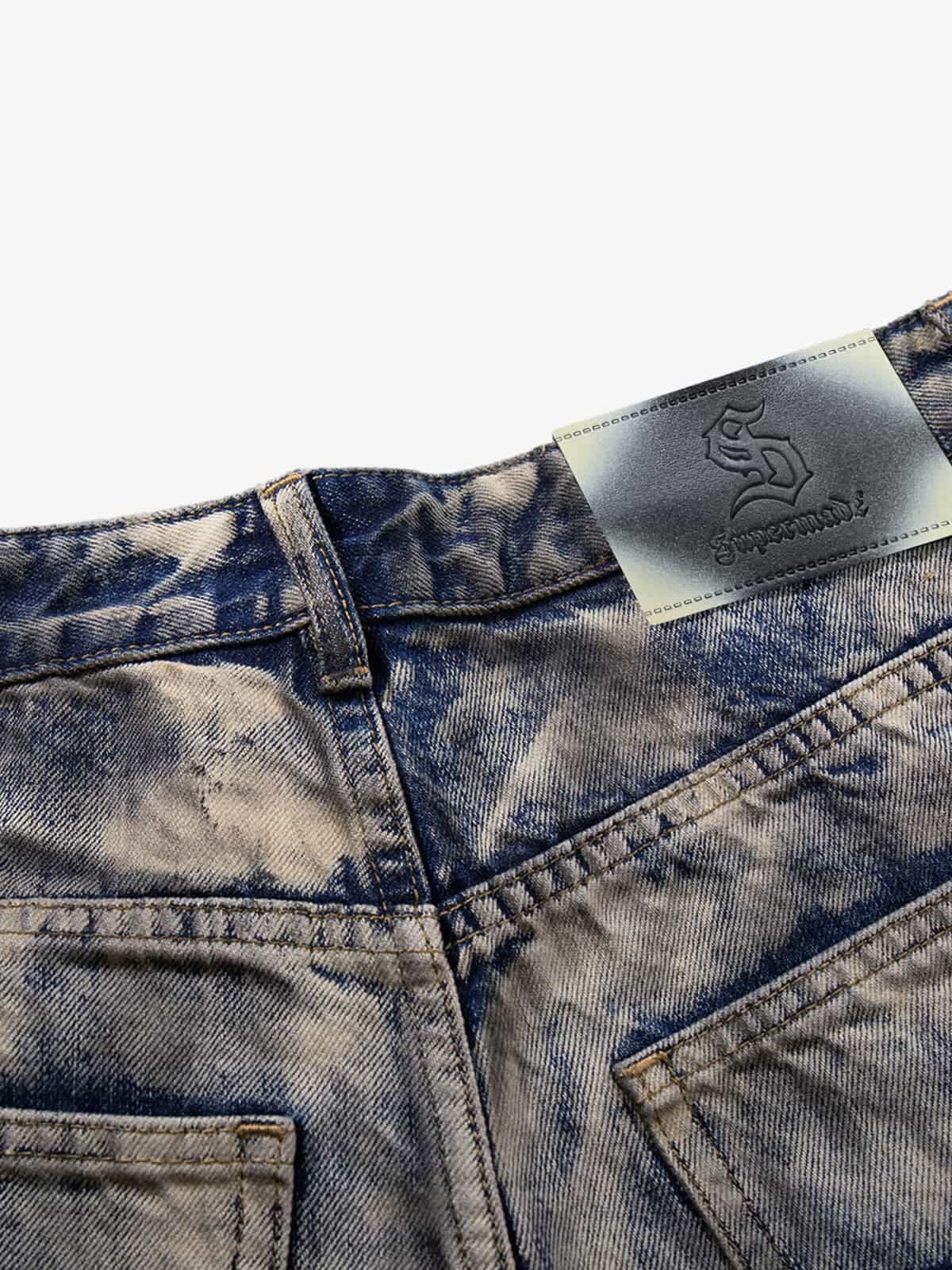 Vintage Acid Wash Tie-Dye Jeans - Image 9