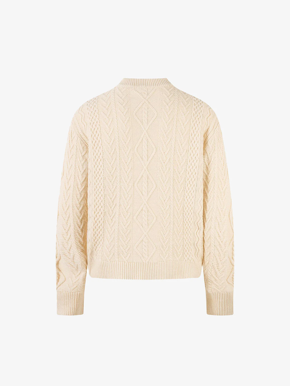 Vintage Diamond Knit Half Placket Sweater - Image 3