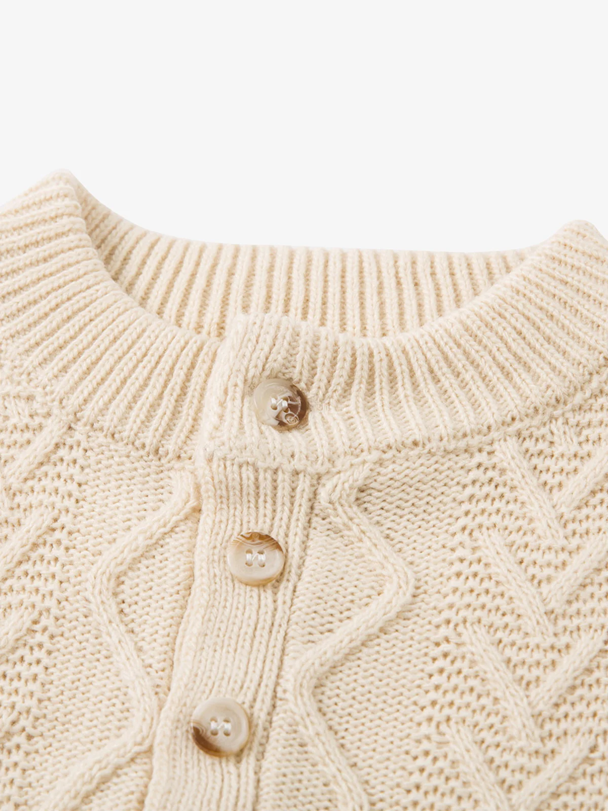 Vintage Diamond Knit Half Placket Sweater - Image 5