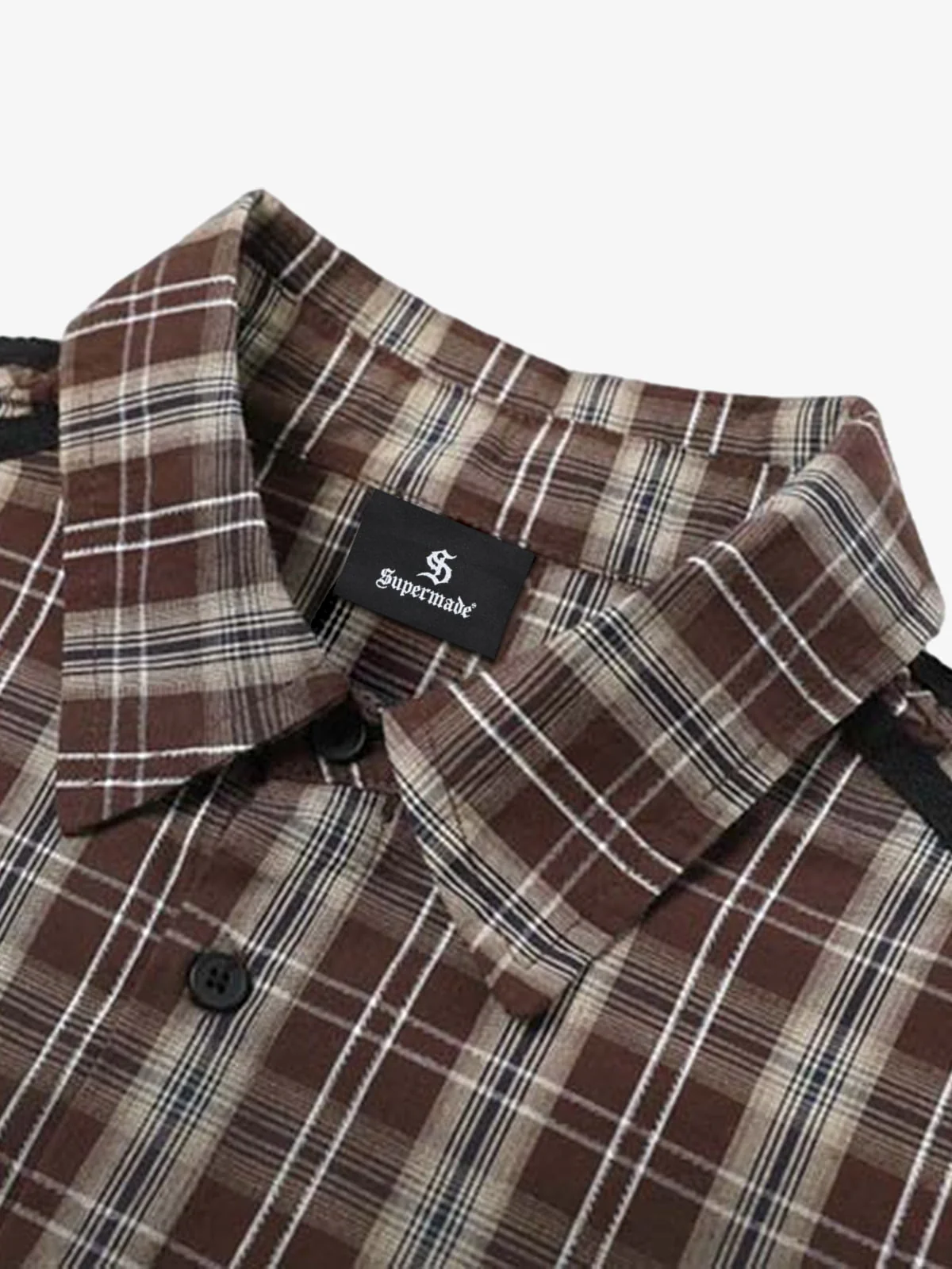 Vintage Distressed Patchwork Star Plaid Shirt - Image 8