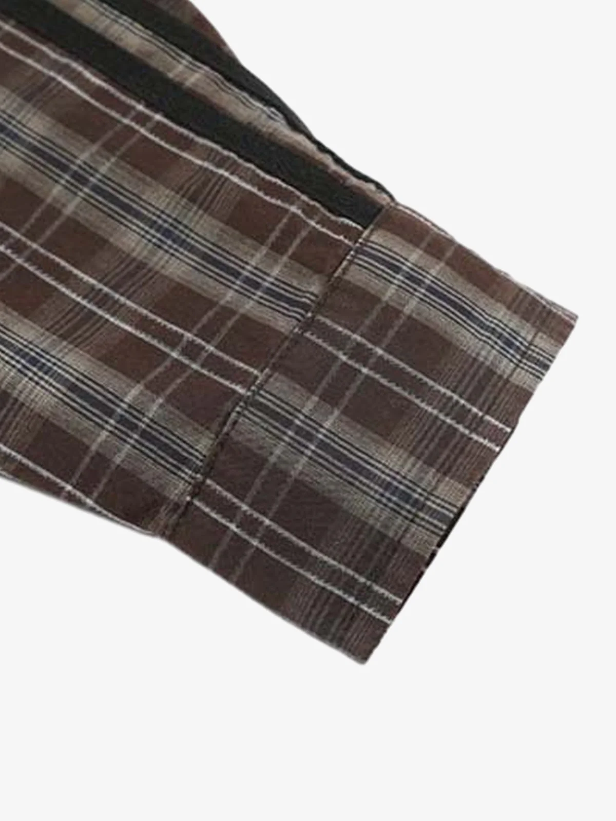 Vintage Distressed Patchwork Star Plaid Shirt - Image 9