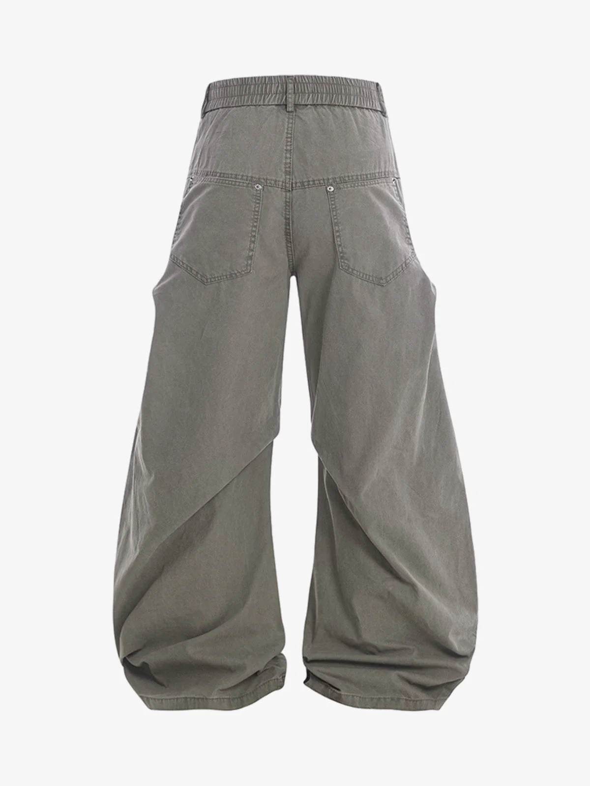 Vintage Distressed Pleated Barrel Pants - Image 7