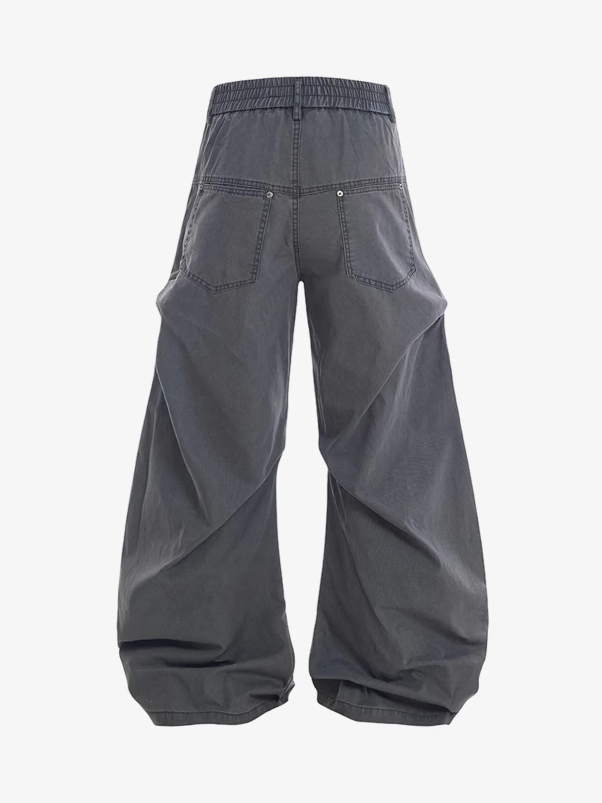 Vintage Distressed Pleated Barrel Pants - Image 8