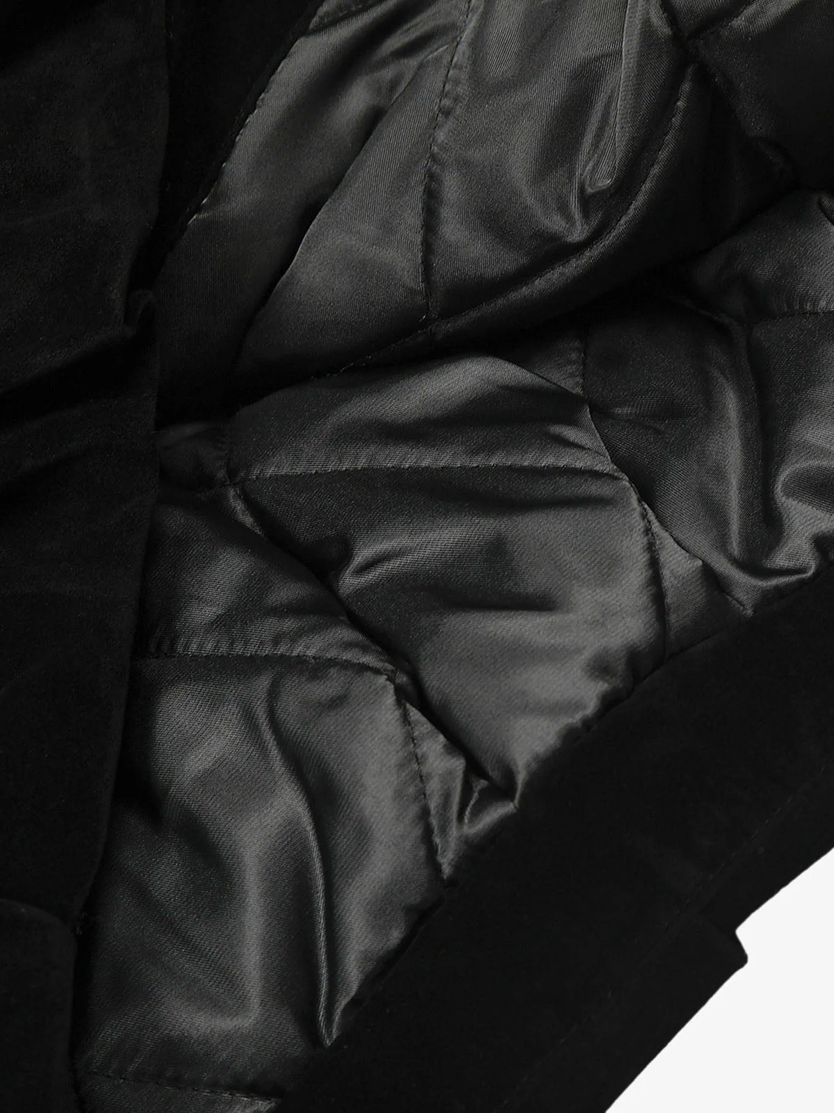 Vintage Drawstring Design Fur Collar Padded Jacket - Image 9