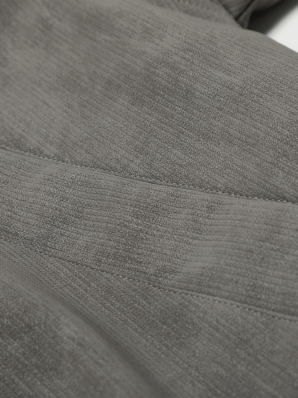 Vintage Dual-layer Collar Fleece-lined Zipper Jacket - Image 11