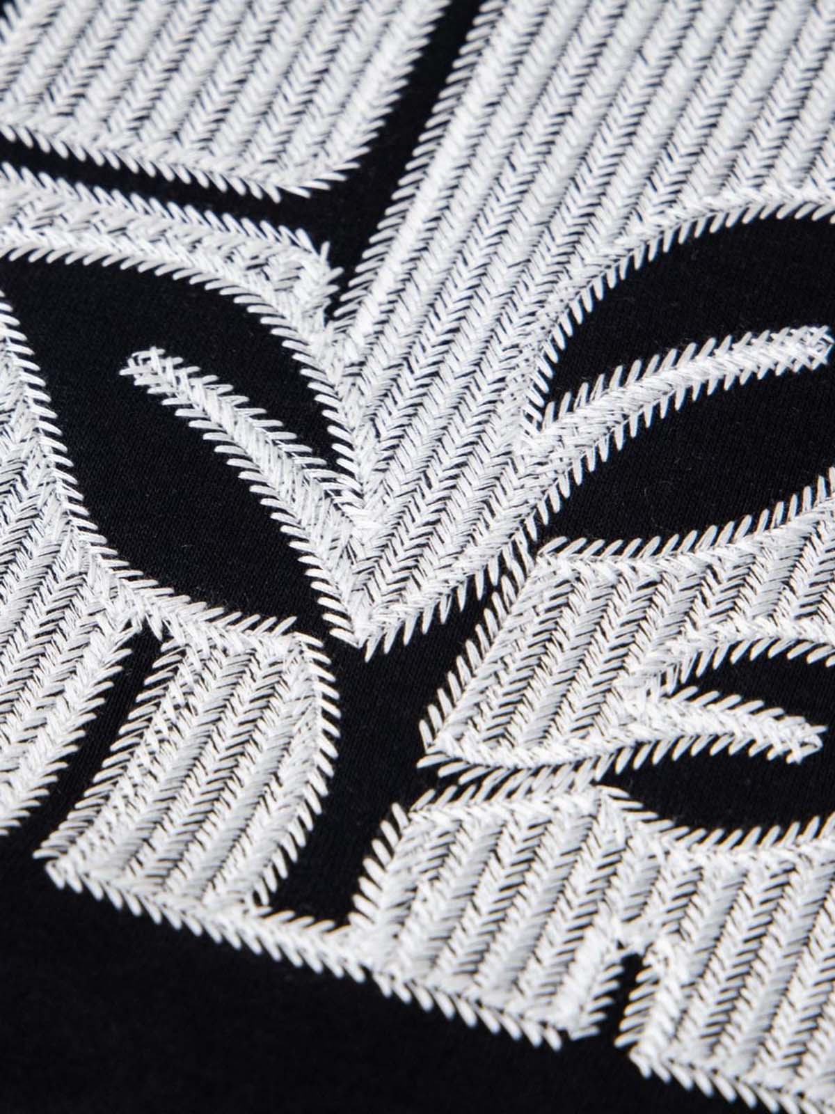 Vintage Embroidered Graphic Pattern Hoodie - Image 3