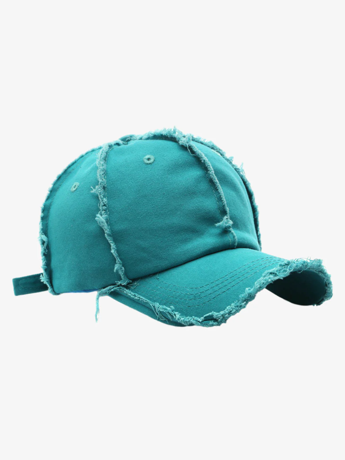 Vintage Frayed Panel Cotton Baseball Cap - Image 3