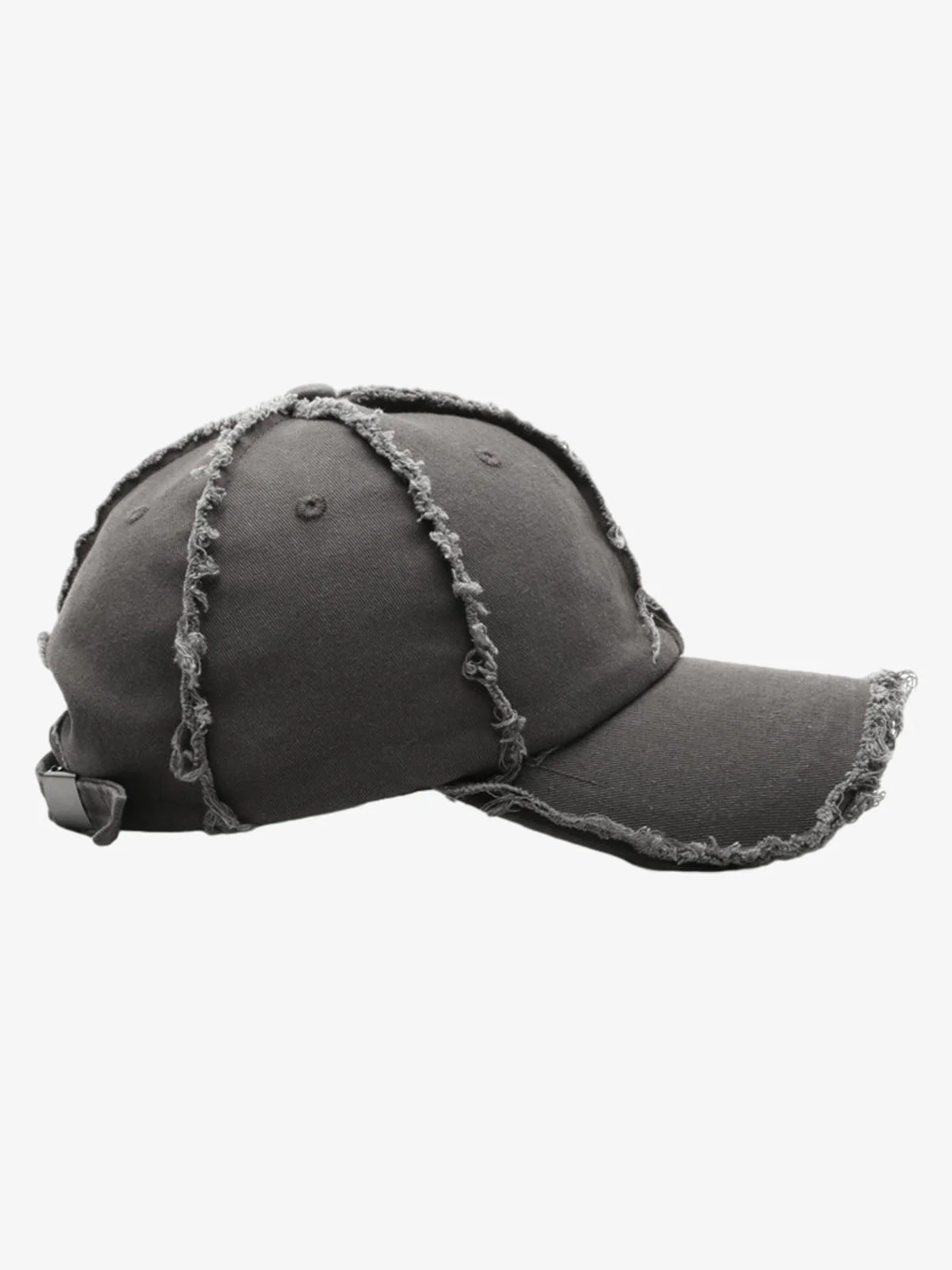 Vintage Frayed Panel Cotton Baseball Cap - Image 6