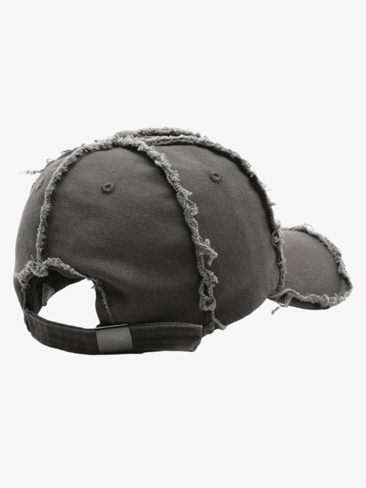 Vintage Frayed Panel Cotton Baseball Cap - Image 8