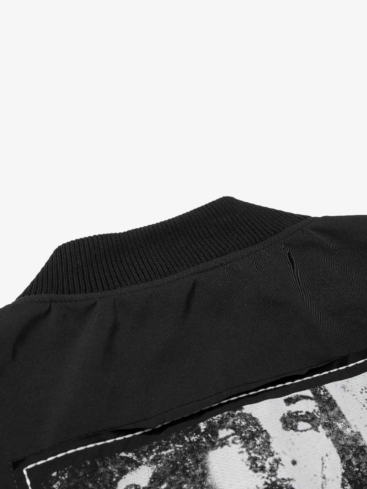 Vintage Graphic Star Embroidered Bomber Jacket - Image 7