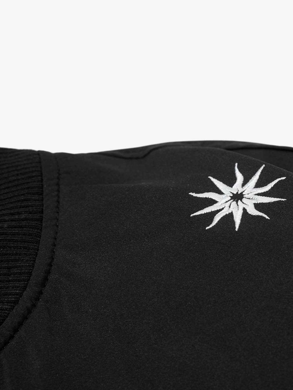 Vintage Graphic Star Embroidered Bomber Jacket - Image 9
