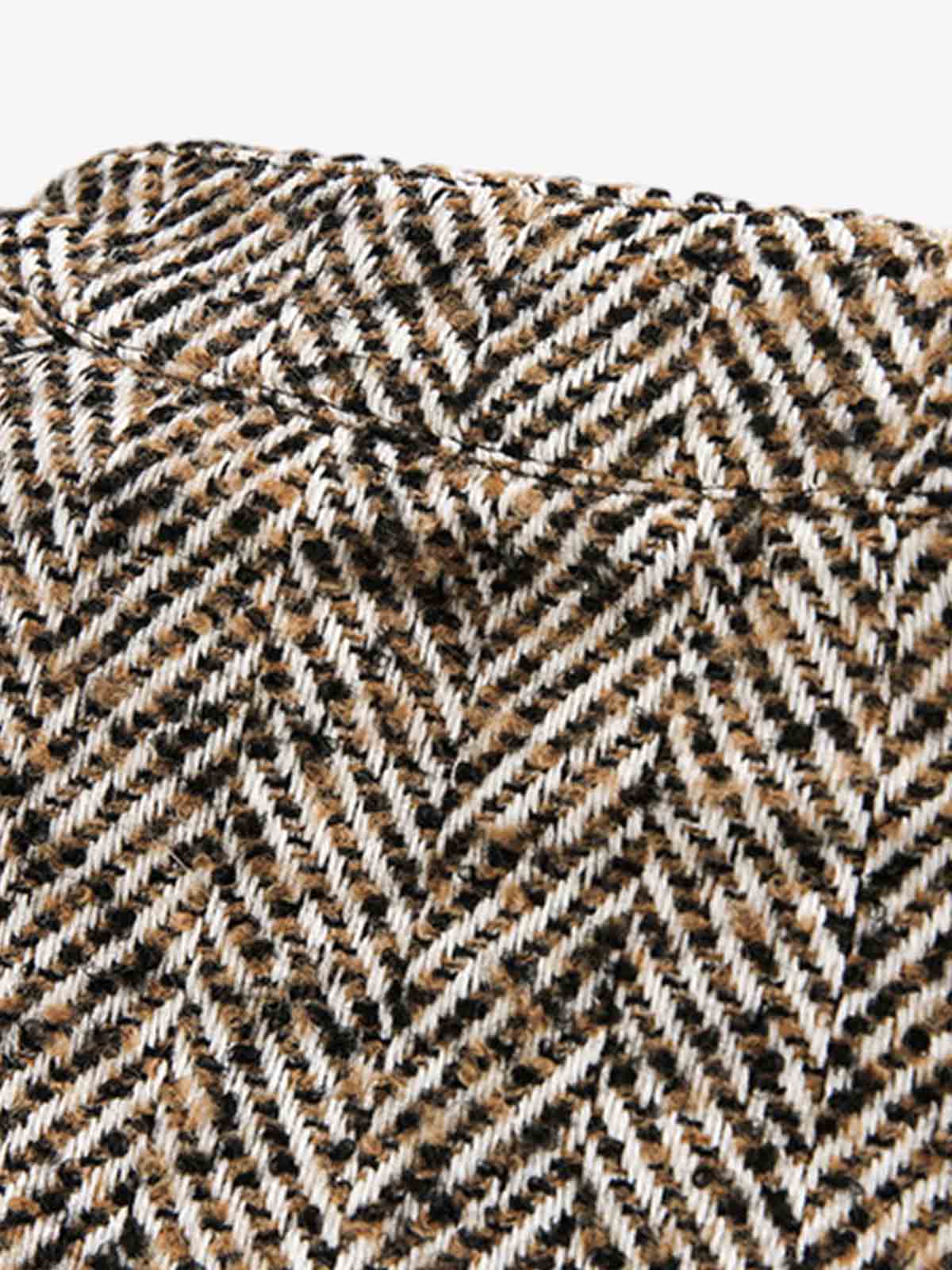 Vintage Herringbone Zip Up Jacket - Image 10