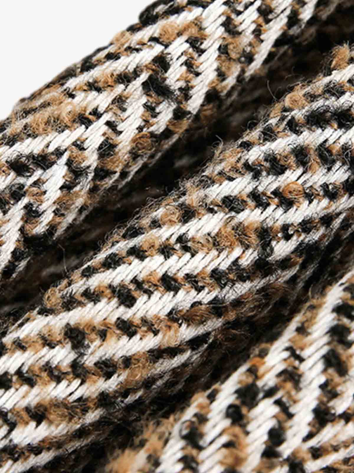 Vintage Herringbone Zip Up Jacket - Image 6