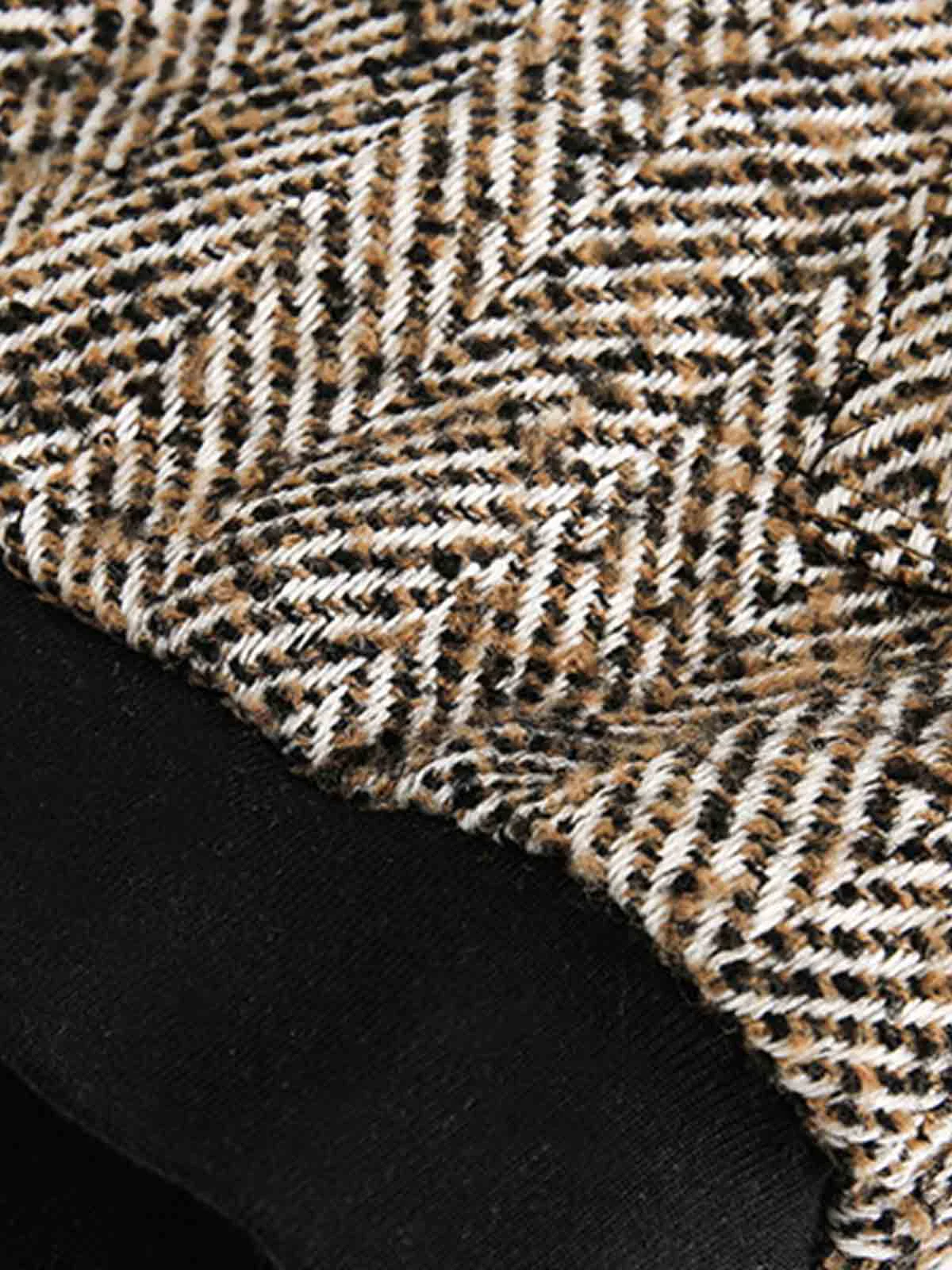 Vintage Herringbone Zip Up Jacket - Image 7