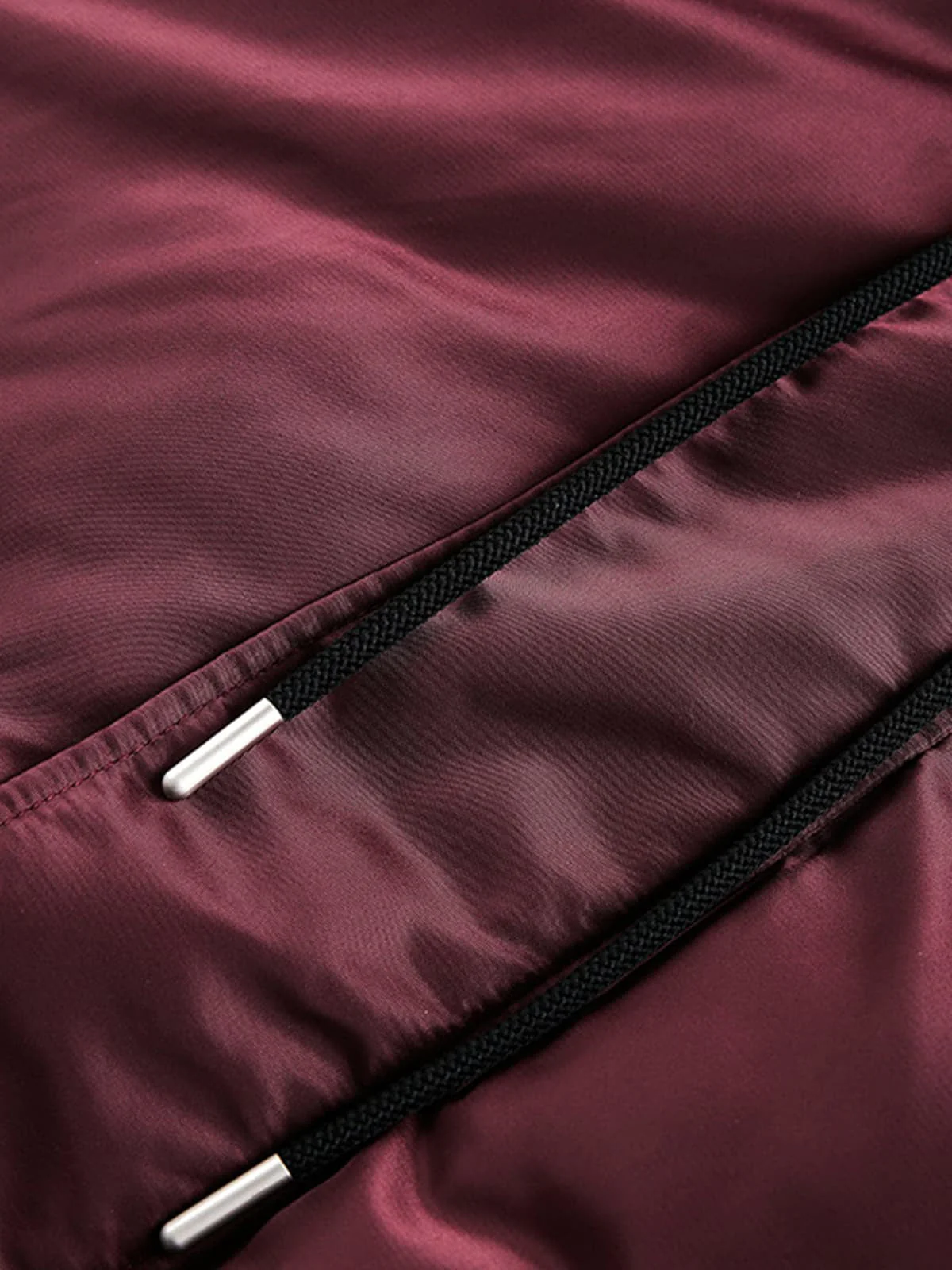 Vintage Lamb Wool Patchwork Zip-Up Bomber Jacket - Image 14