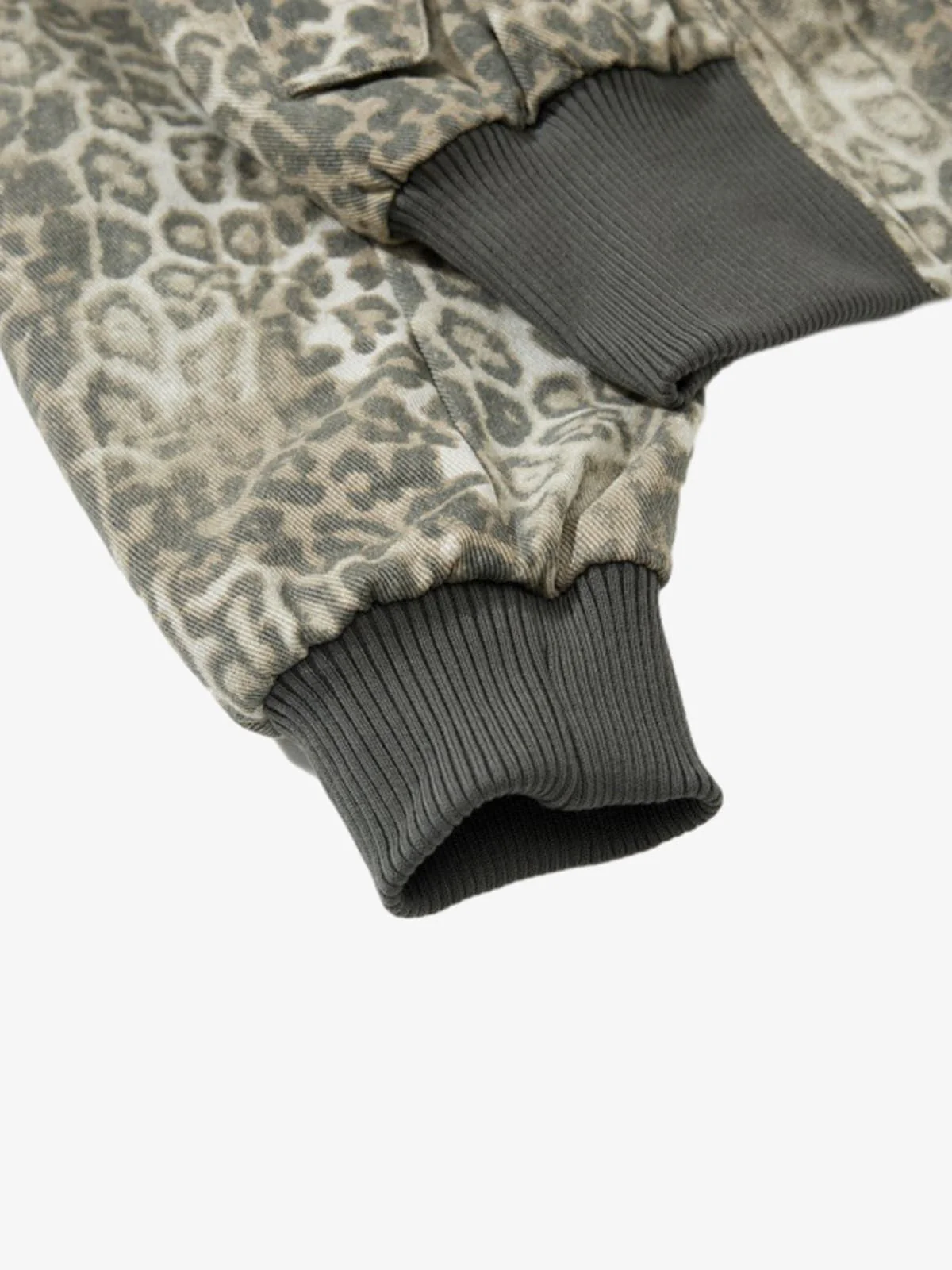 Vintage Leopard Print Bomber Jacket - Image 12
