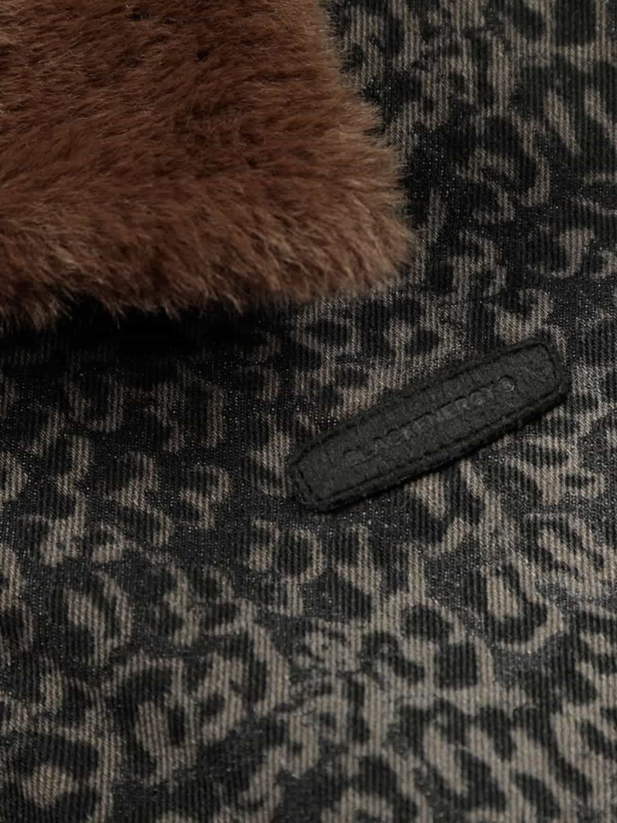 Vintage Leopard Print Fleece Zip Up Vest - Image 10