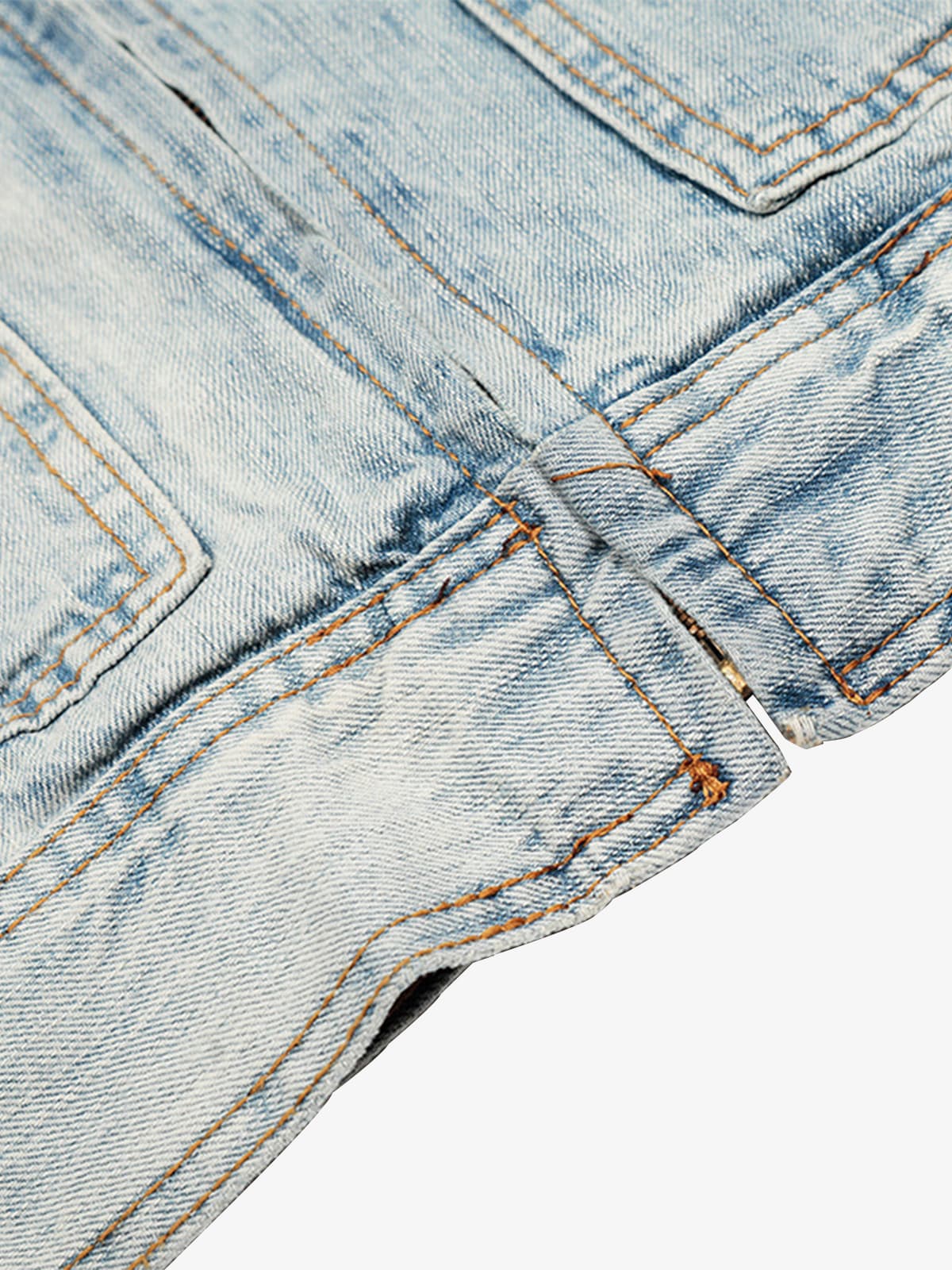 Vintage Light Wash Workwear Denim Jacket - Image 12