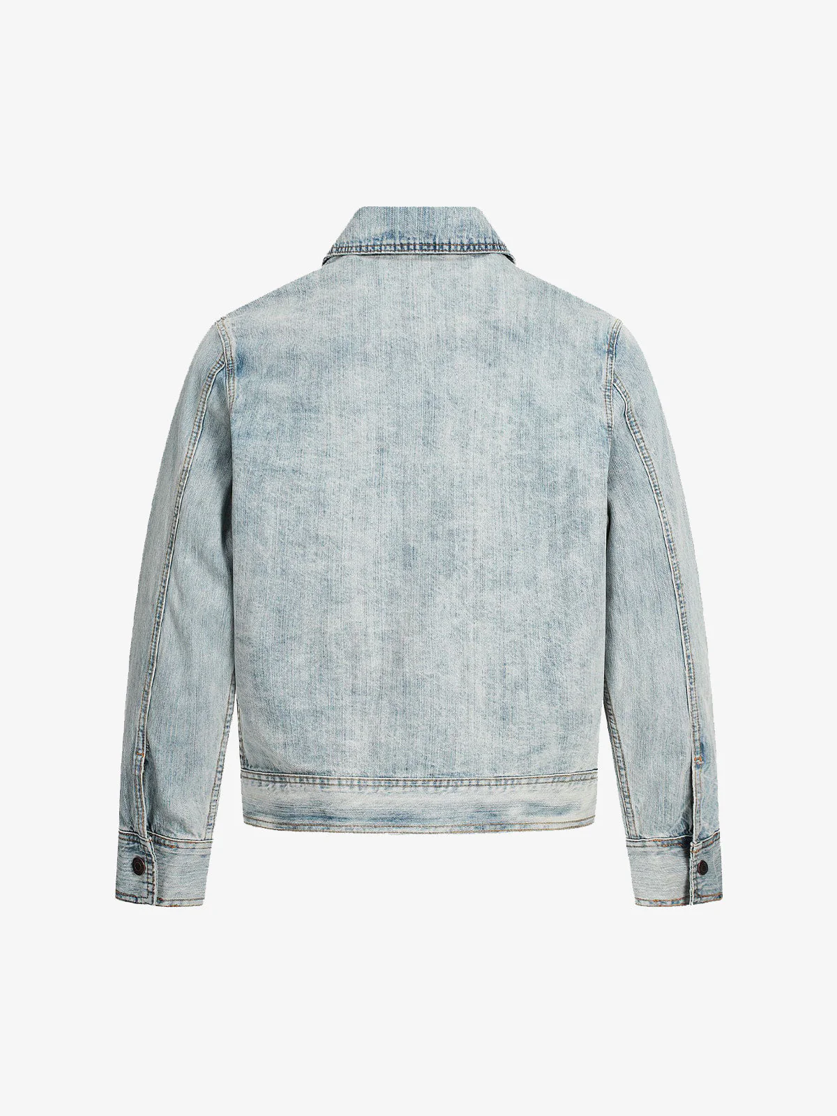 Vintage Light Wash Workwear Denim Jacket - Image 6