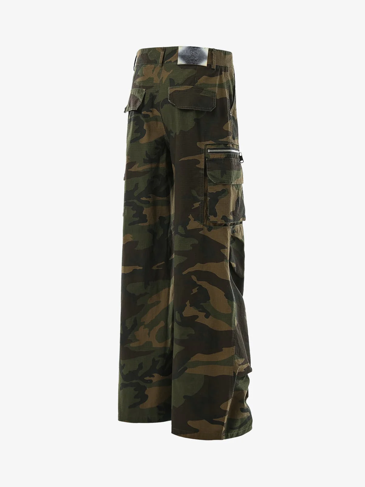 Vintage Multi-Pocket Functional Camo Cargo Pants - Image 6