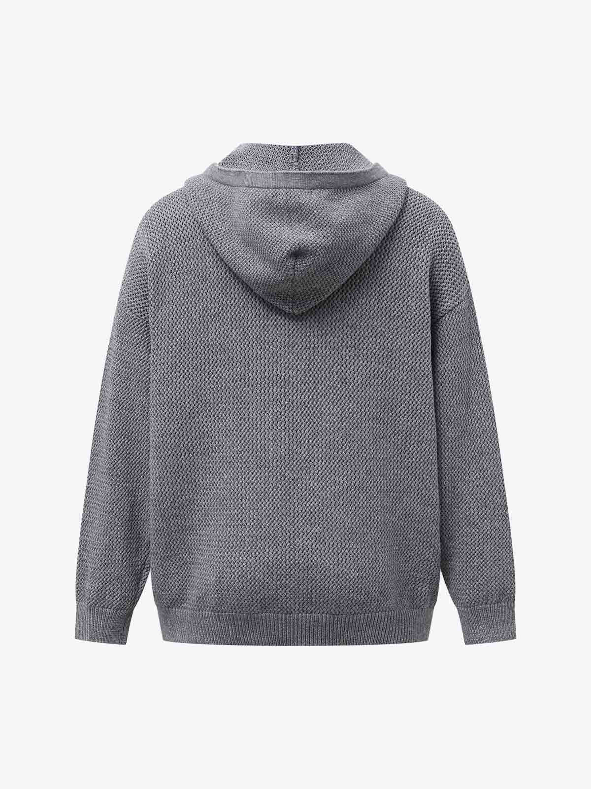 Vintage Patch Embroidered Hooded Sweater - Image 2